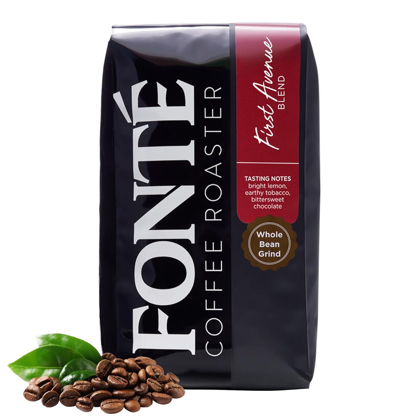 Fonte Coffee Roaster - Whole Bean Coffee - Medium-Dark Fresh Roast - Roasted in Seattle - Single Origin - Bright Lemon, Earthy Peat, Bittersweet Chocolate - 12 oz - First Avenue