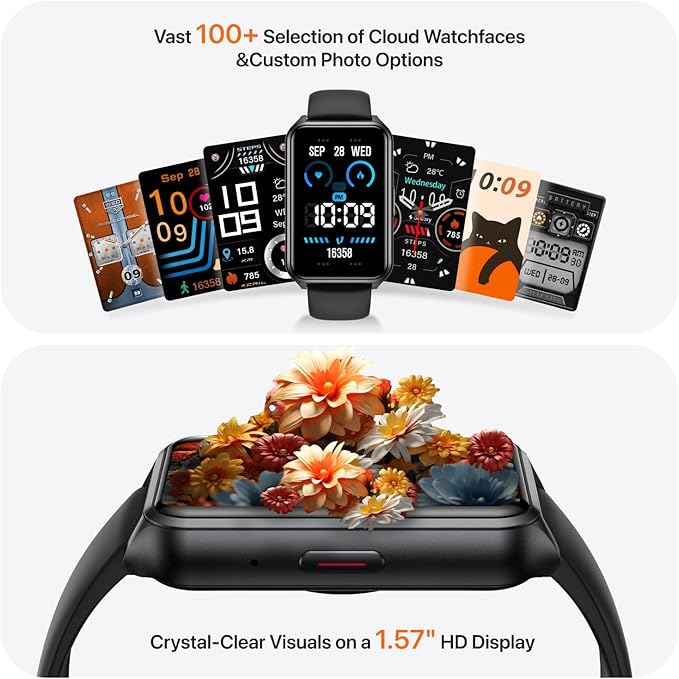 Smart Watch Fitness Tracker with Make Call 24/7 Heart Rate Blood Pressure Sleep Monitor, 100+ Sports Modes, Calorie Step Counter for Walking, IP68 Waterproof, Smart Watches for Women Men