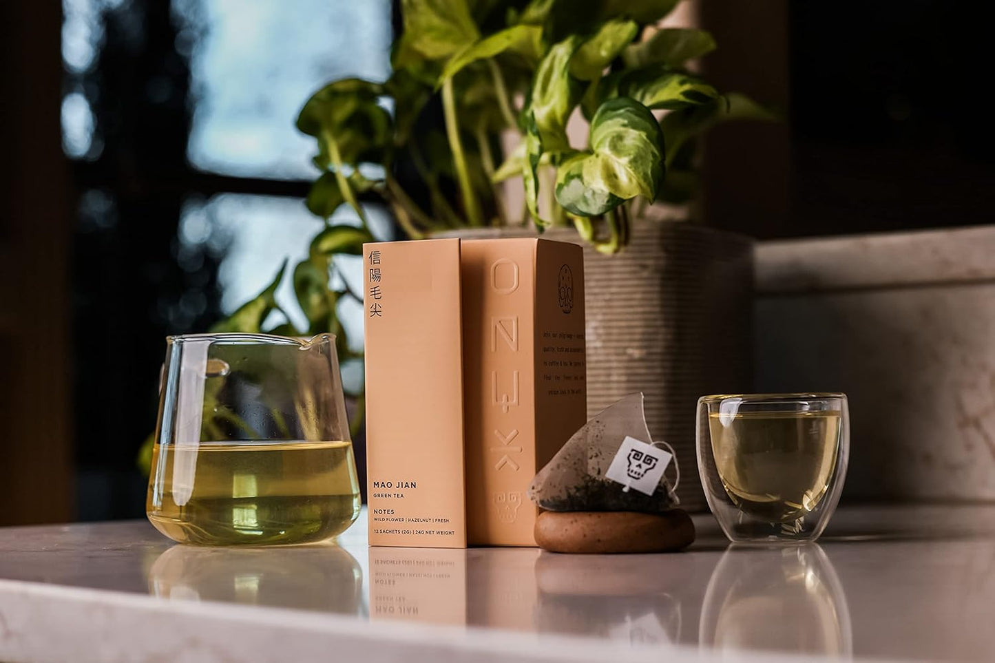 Onyx Coffee Lab Mao Jian Tea Bags (12 Count) – Chinese Green Tea Blend w/Floral & Umami Notes – Relaxing Specialty Tea