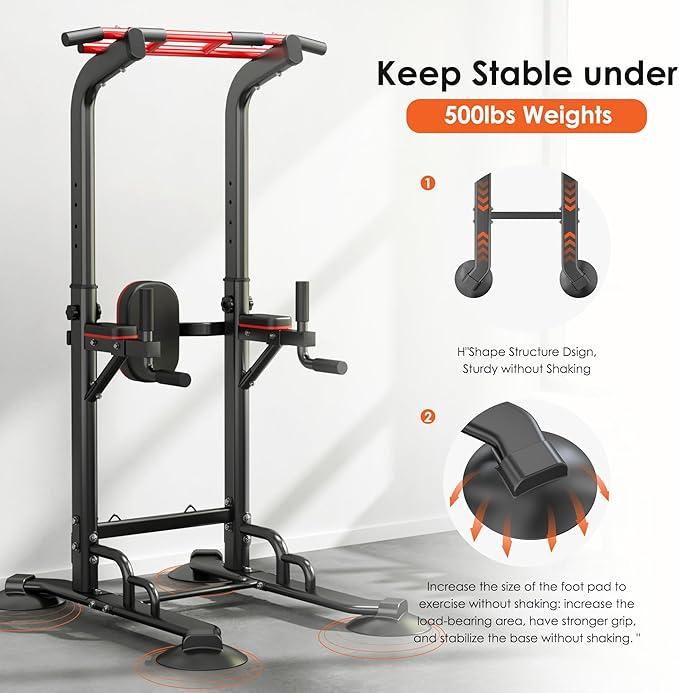 soges Power Tower Pull Up Bar Station