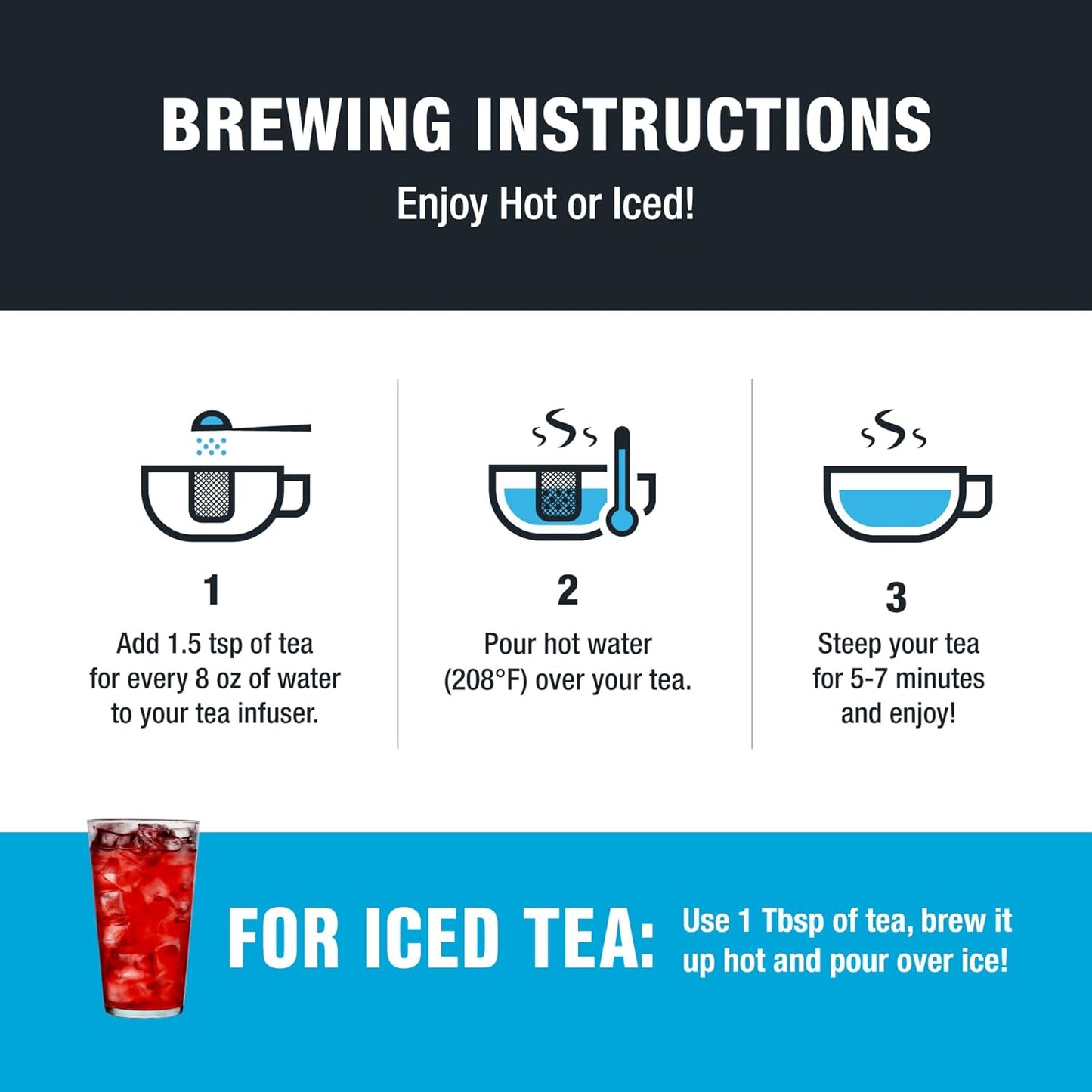 Tiesta Tea - Cherry Punch, Loose Leaf, Sweet Cherry Herbal Tea, Premium Blend, Non-Caffeinated Fruit Blend, Hot or Iced Up to 200 Cups, 16oz Resealable Pouch