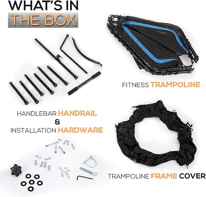 SereneLife 40"/48" Foldable Mini Trampoline - Compact Fitness 264 lbs