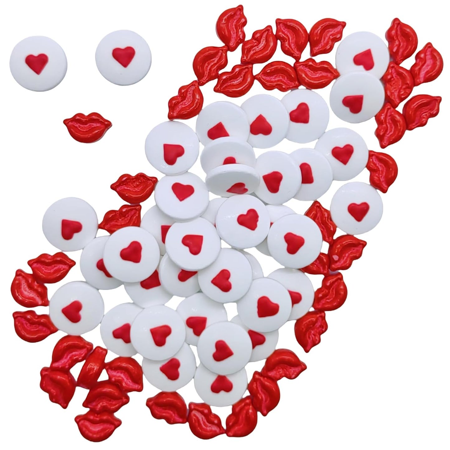 Sprinkles Eyes & Redlips Cake Decorations Topper Edible Themed Sprinkles For Cake Decorations, Baking, Ice Cream, Cookies, Cupcake Topper 3OZ