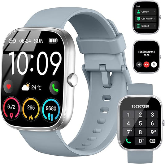 Smart Watch, 1.91" HD 2025 Smartwatch for Men Women (Answer/Make Call), 112+ Sports IP68 Waterproof Fitness Watch, Heart Rate/Sleep Monitor/Pedometer/Calories, Activity Tracker for Android iOS