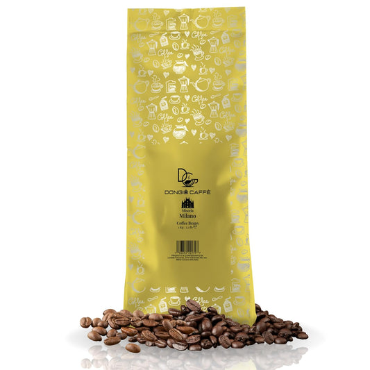 Dongiò Caffè Milano Blend - Whole Bean Coffee, Medium-Light Roast, Premium Coffee Quality, 2.2 Pounds (35.2 Oz - Pack of 1), Delicate Blend with a Very High Aromatic Profile, Sweet and Enveloping