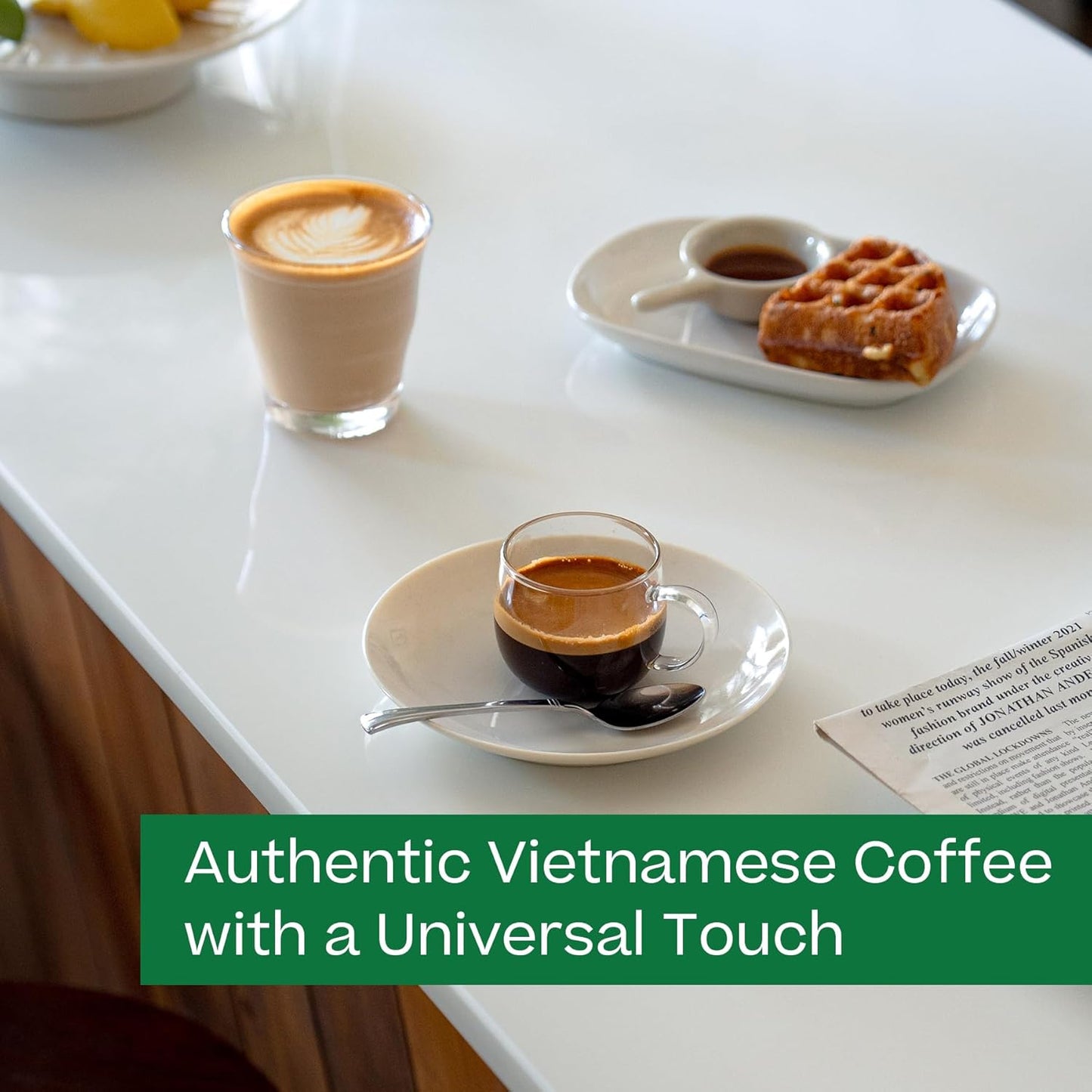 Conihat Whole Bean Coffee - 100% Vietnamese Premium Arabica, Dark Roast, Chocolate & Fruity Notes, Sweet Finish, Low Acid, Single Origin, Hand-Picked, 8.8 Oz Bag