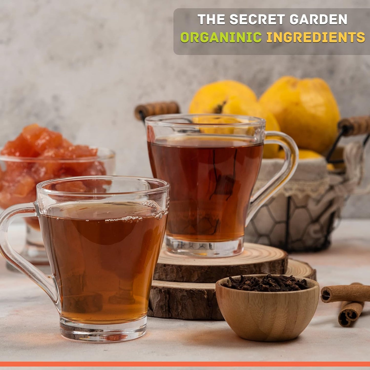 Organic Peach Ceylon Green Tea - 50 Packets - Natural Antioxidant Rich Herbal Leaf Teabags - USDA Certified 100% Non-GMO - Caffeinated Designer Gift Tin