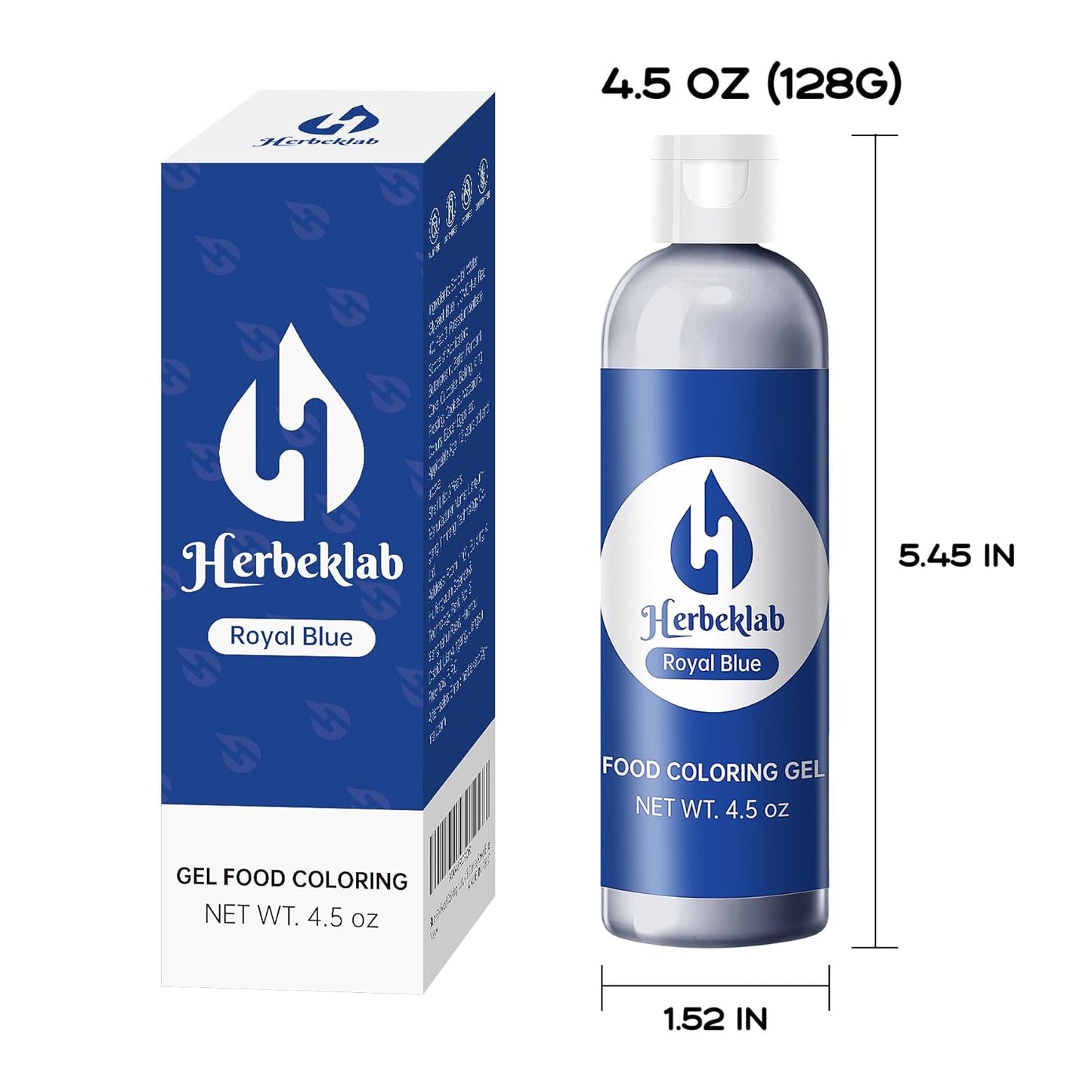 Royal Blue Gel Food Coloring 4.5 oz Professional Grade Royal Blue Food Dye Concentrated Gel Food Coloring for Icing Baking Cake Decoratin