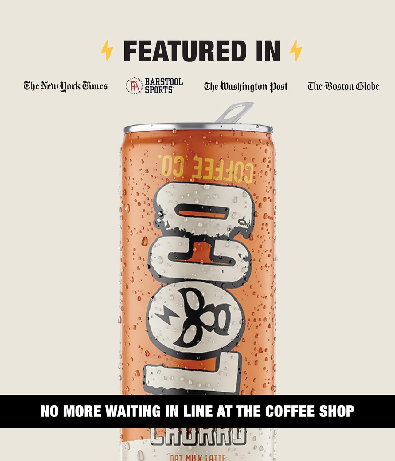 Loco Coffee Churro Latte 11 Ounce Can, 12 Count | Zero Sugar, 200mg Caffeine | Gluten Free and Dairy Free | Low Calorie Iced Coffee