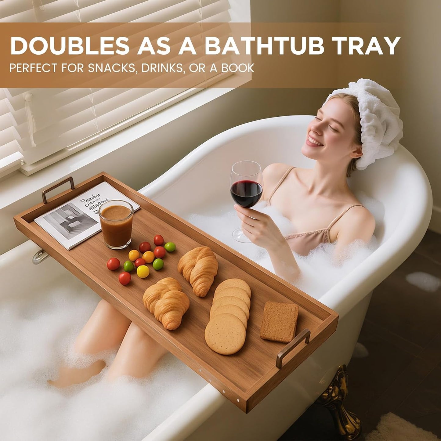 Large Charcuterie Board with Cheese Knife Set,36 x 12 Inch Acacia Wood Large Serving Tray with Handles,Long Wooden Serving Board with 30Pcs Wax Paper,3ft Extra Long Cheese Board