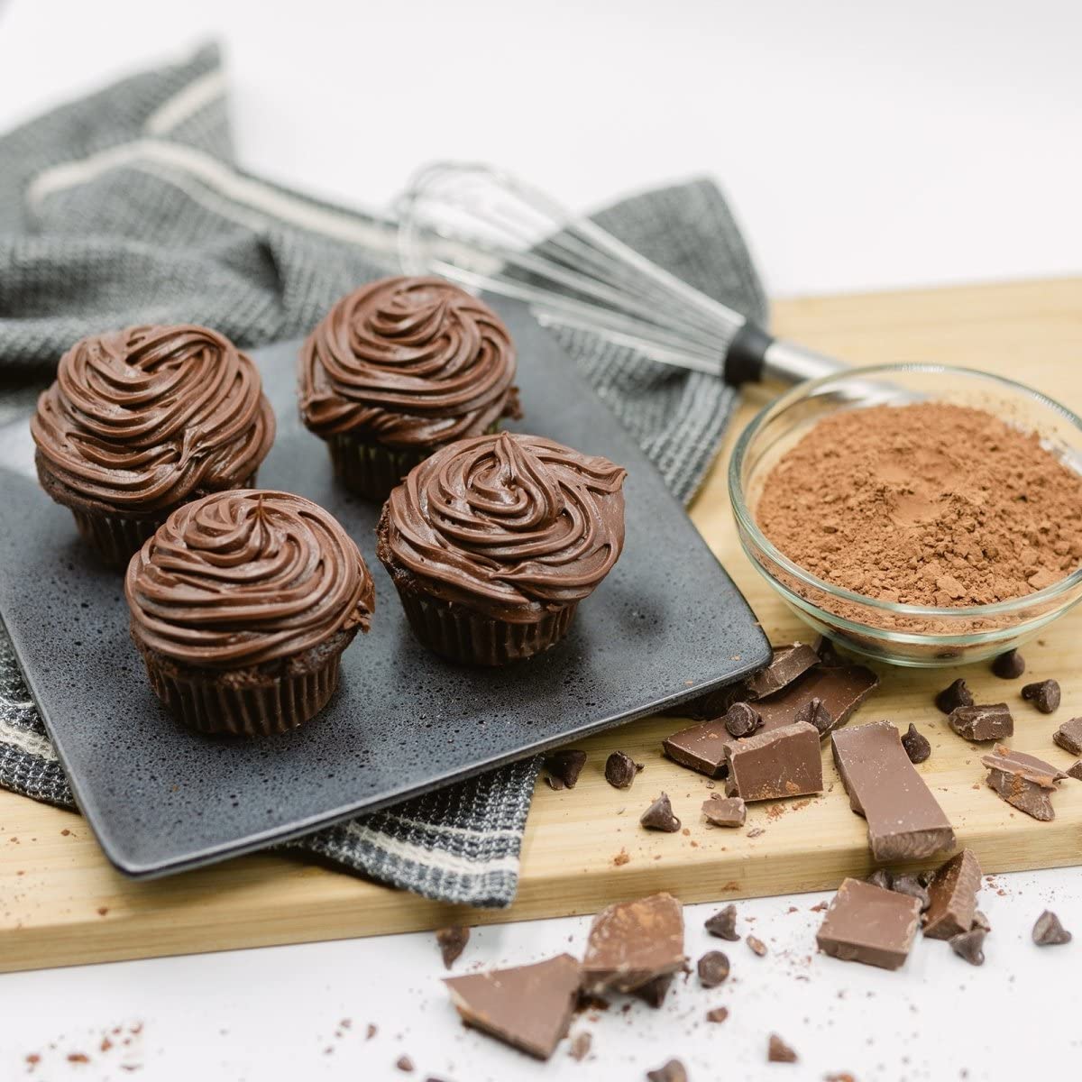 ProDough High Protein- Gluten Free Cupcake Mix, Low Carb, 13g of Protein per Cupcake, No Added Sugars, Keto Friendly, Makes 12, Healthy Dessert (Chocolate)