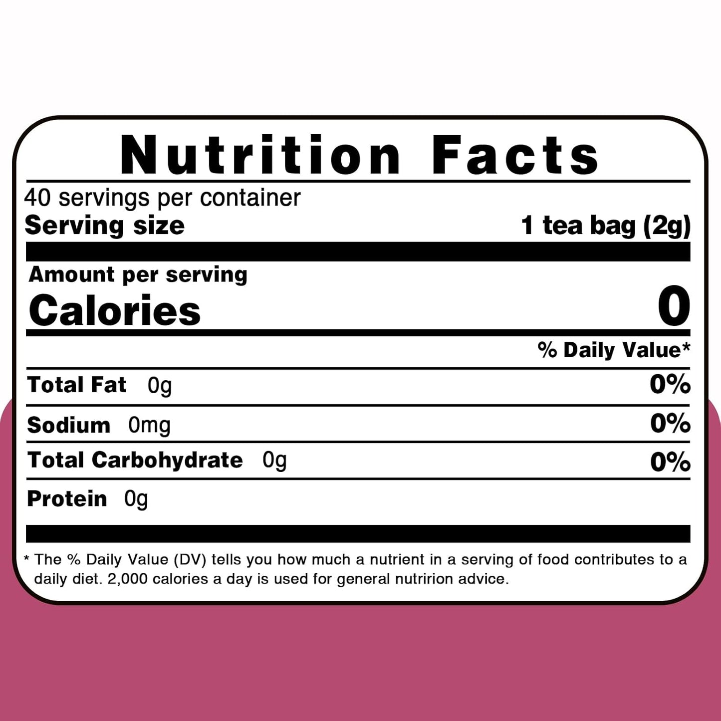 TEARELAE - Red Clover Tea Bags, 40 Count - Premium Natural Red Clover Herb - Caffeine-free Herbal Tea - Non-GMO - Support Skin Health