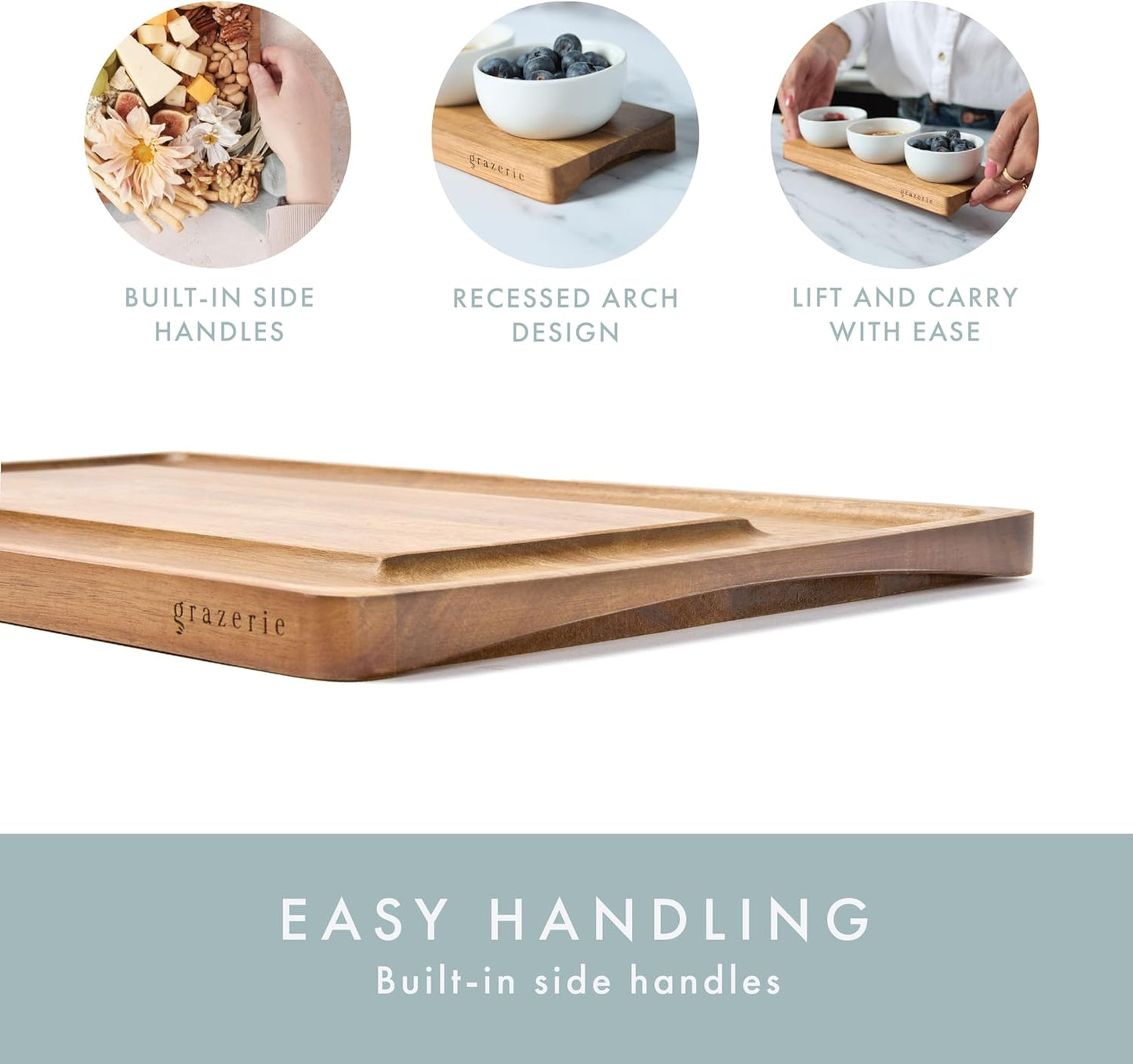 Charcuterie Boards Set - Acacia Cheese Board for Serving with Accessories - House Warming Gifts for New Home, Bridal Shower & Wedding Gift, Birthday Gifts for Women