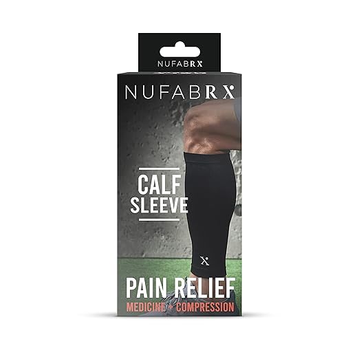 Shin and Calf Compression Sleeve for Pain Relief, Medicine-Infused Shin and Calf Sleeve, Compression Sleeves for Women and Men with Shin Splints, Tendonitis and Calf Cramps
