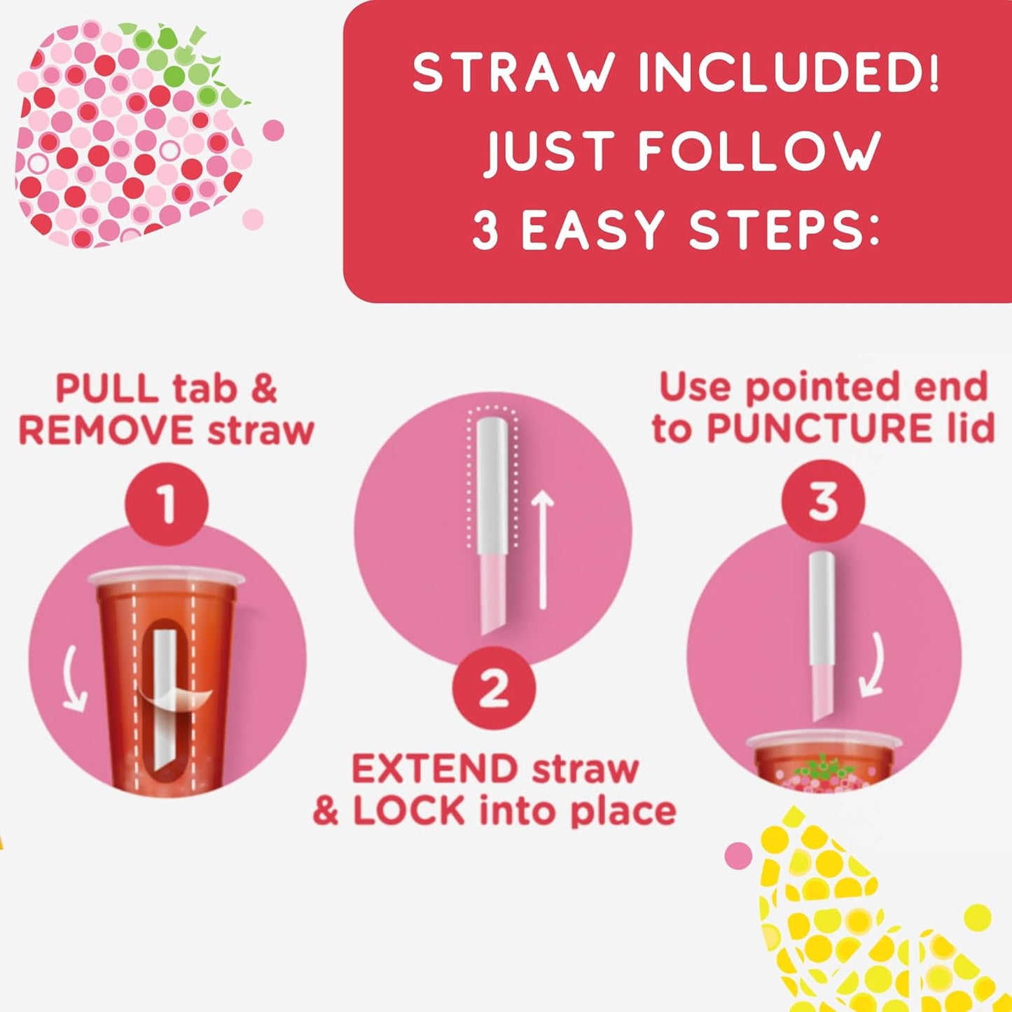 Joyba Reduced Sugar Peach Mango Black Tea Bubble Tea, 4 Pack, 12 fl. oz. Cups