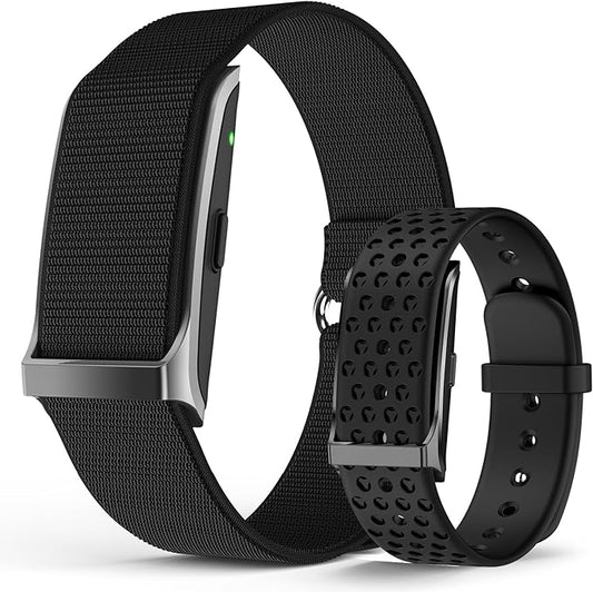 Smart Bracelet, Wearable Activity & Fitness Tracker Band, 24H Sleep Tracker, All-Day Continuous Heart Rate Blood Pressure Stress HRV Monitor, 120+ Sport Modes Smart Wristband with Free APP 2 Bands