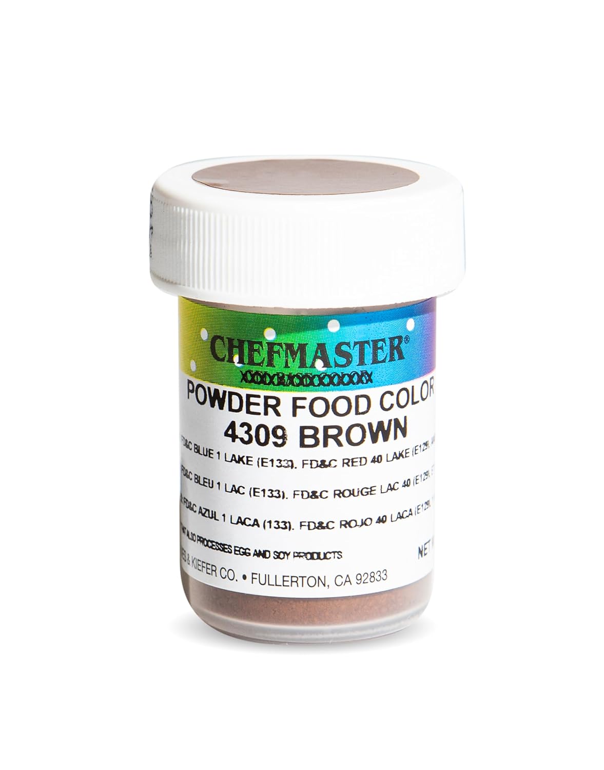 Chefmaster Brown Dry Powder Candy Color | Vibrant Shades | Chocolate, Macarons, Fondant | Decorating | Professional-Grade Dye | Easy-to-Use | Manufactured in USA | 3 grams