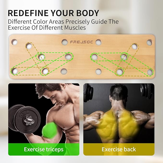 solid wooden Push Up Stands 10 in 1