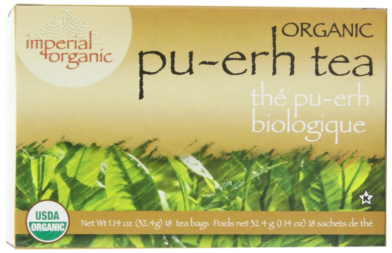 Imperial Organic Tea, Pu-Erh, 18 Tea Bags (Pack of 4)