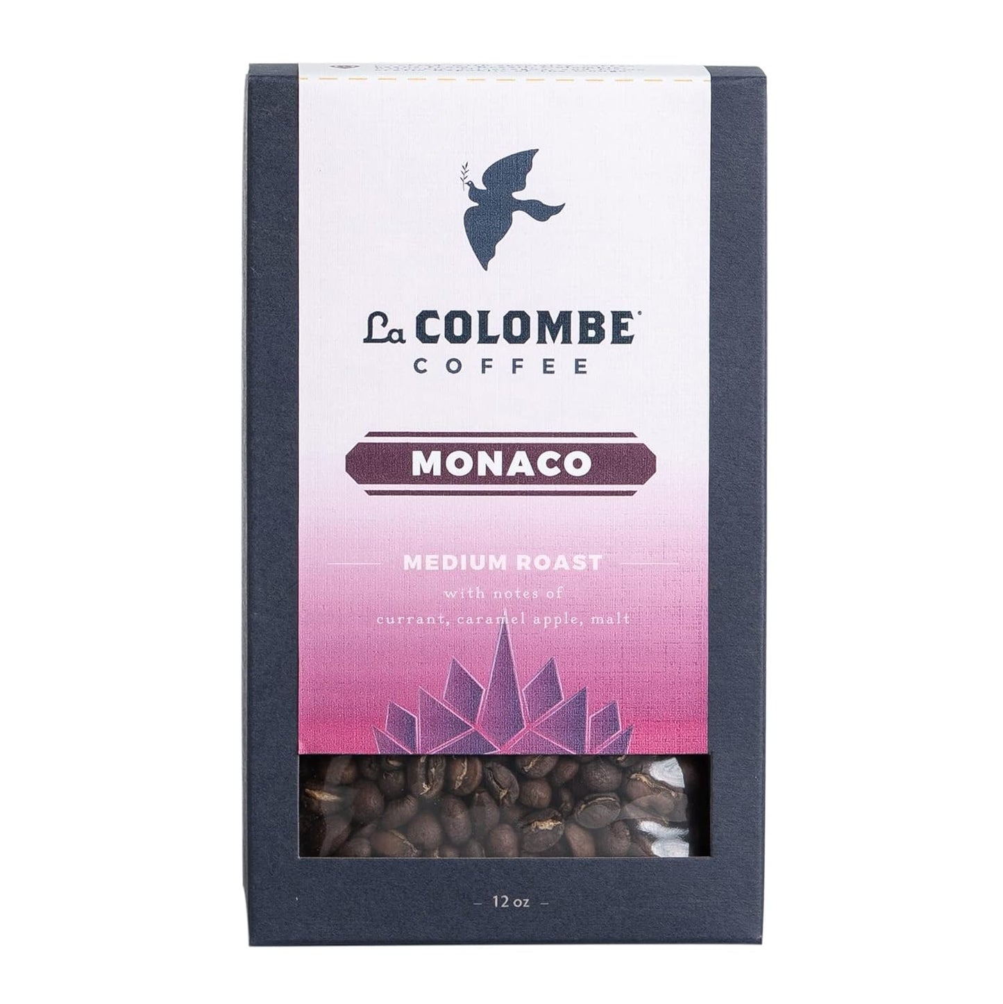 La Colombe Monaco Whole Bean Coffee, Full Bodied Medium Roast, Specialty Roasted, 12 Oz (Pack of 4)