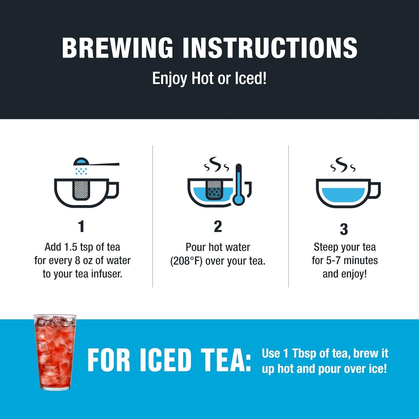 Tiesta Tea - Citrus Sunburst, Loose Leaf, Tropical Citrus Herbal Tea, Premium Blend, Non-Caffeinated Fruit Blend, Make Hot or Iced & Brews Up to 200 Cups, 16 Ounce Resealable Bulk Pouch