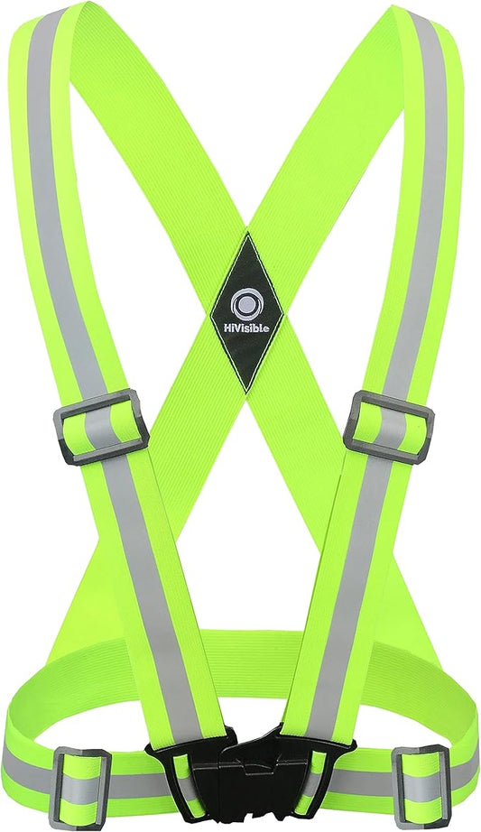 Safety Straps Reflective Vest for Running Hi Vis Suspenders Reflective for Men Women Safety Vests Strap Fully Adjustable