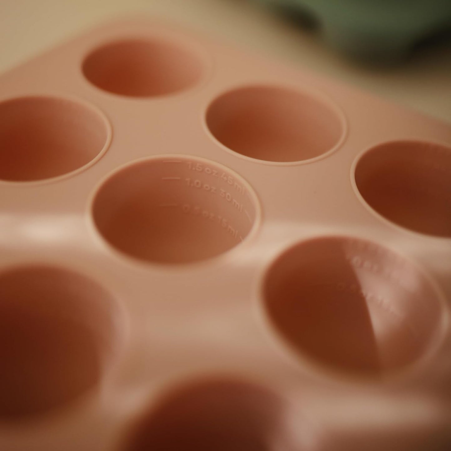 mushie Silicone Baby Food Freezer Tray with Lid | 9 Cups x 1.5oz | BPA Free Storage Container (Cambridge Blue)