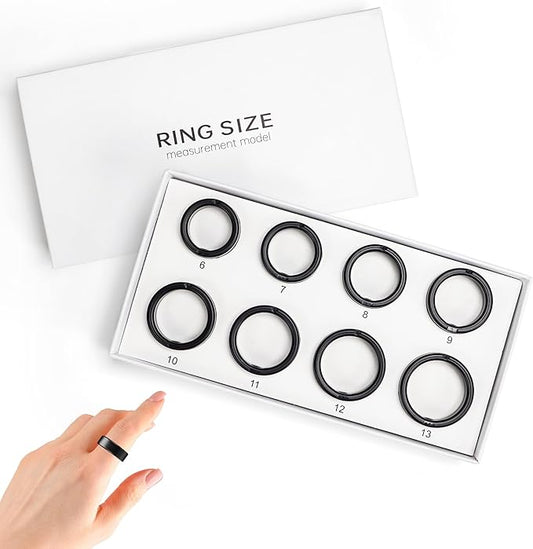 Smart Ring Sizing Kit, Ring Sizer First Before You Buy, Choose from 8 Sizes, Sizes 6 to 13, Ring Sizer Measuring Tool for Women Men, Ring Sizing Kit for Gift