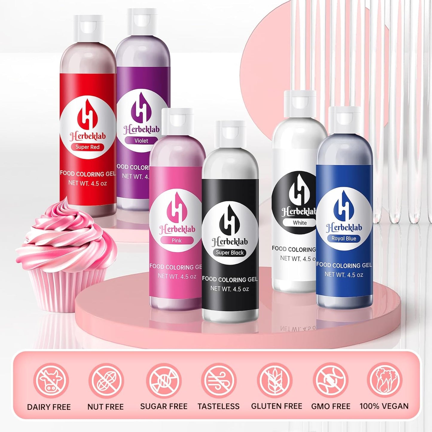 Royal Blue Gel Food Coloring 4.5 oz Professional Grade Royal Blue Food Dye Concentrated Gel Food Coloring for Icing Baking Cake Decoratin