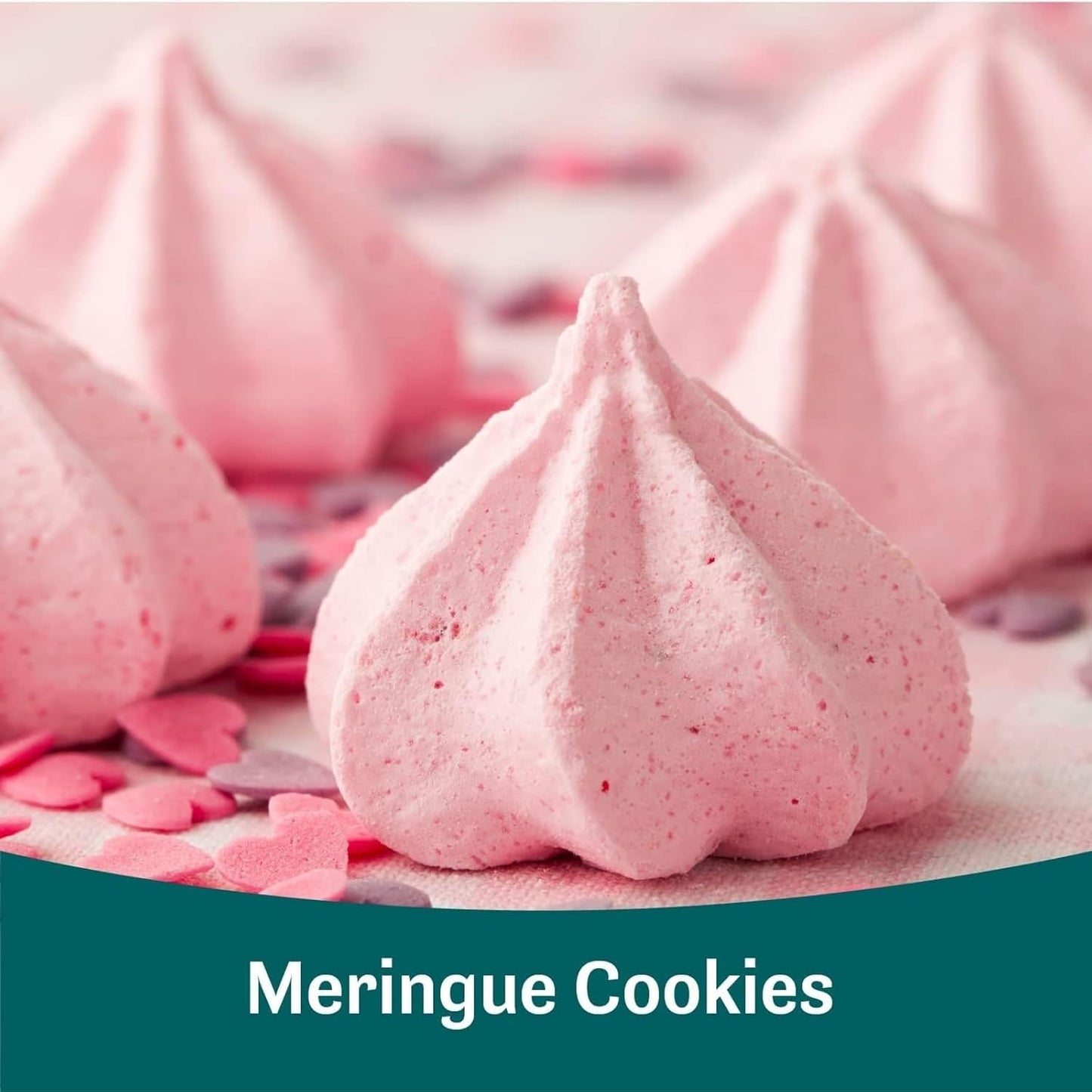 Judee's Gluten Free Complete Strawberry Meringue Powder Mix 11.4 oz - Just Add Water - Make Meringue, Cookies, Pies, Frosting, and Royal Icing - Great for Baking - No Preservative and Nut-Free