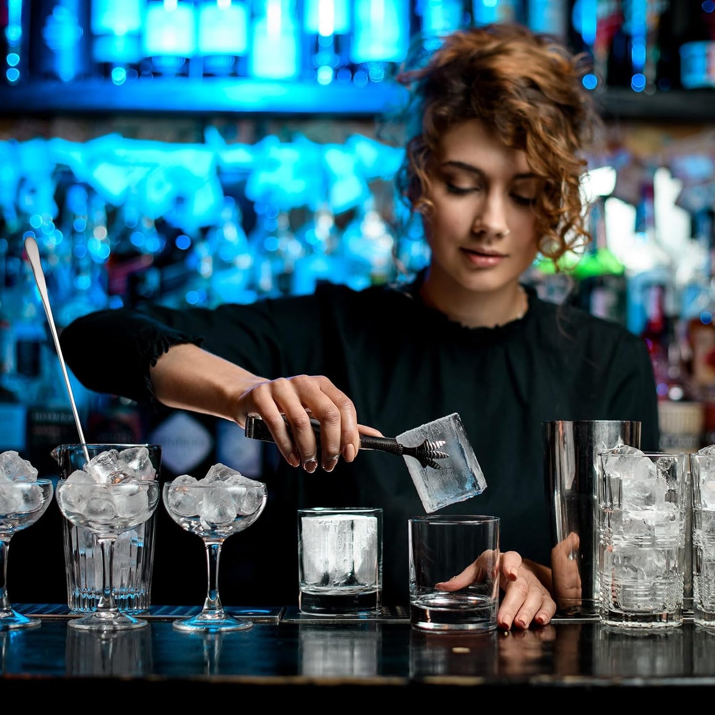 Patelai 8 Pieces Stainless Steel Coffee Stirring Spoons 7.8 Inch Reusable Coffee Stirrers Long Handle Bar Cocktail Salt Spoons Tiny Swizzle Sticks for Bar Cocktails