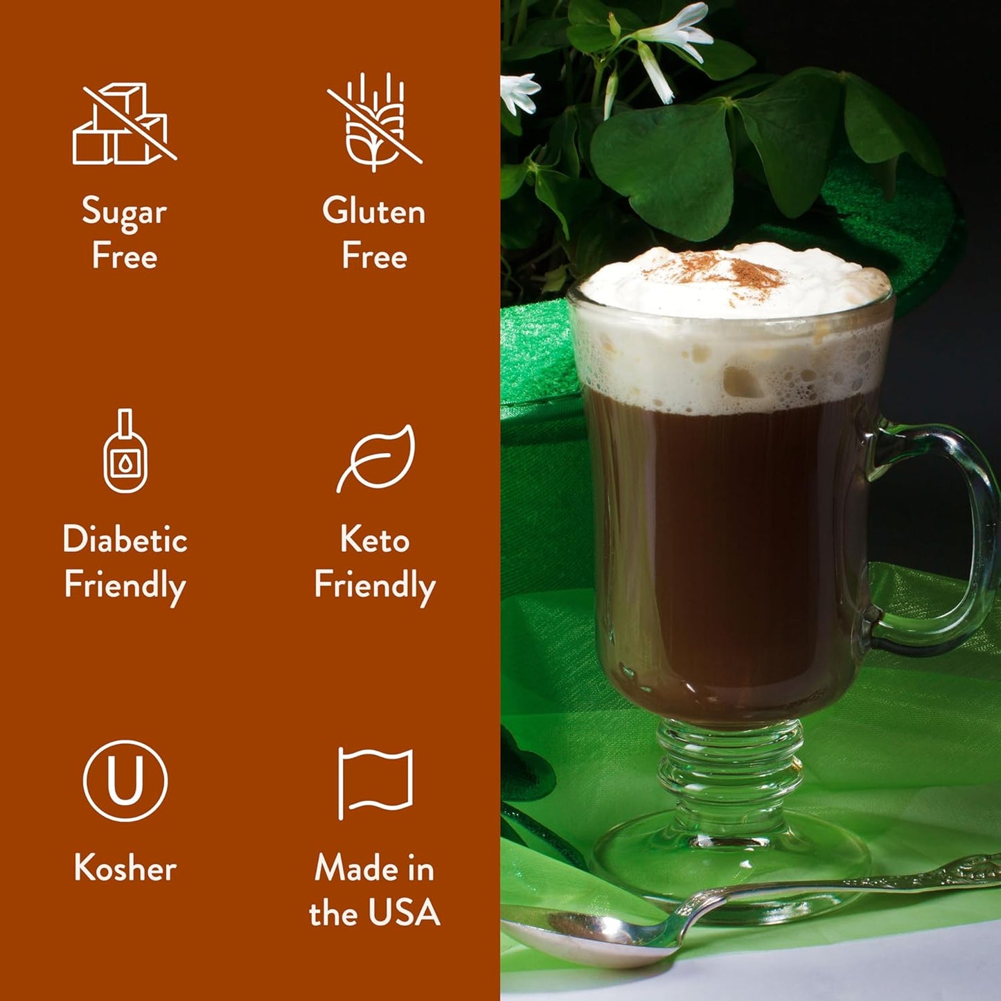 Jordan's Skinny Syrups Irish Cream, Sugar Free Flavoring Syrup, 25.4 Ounce Bottle (Pack of 6)