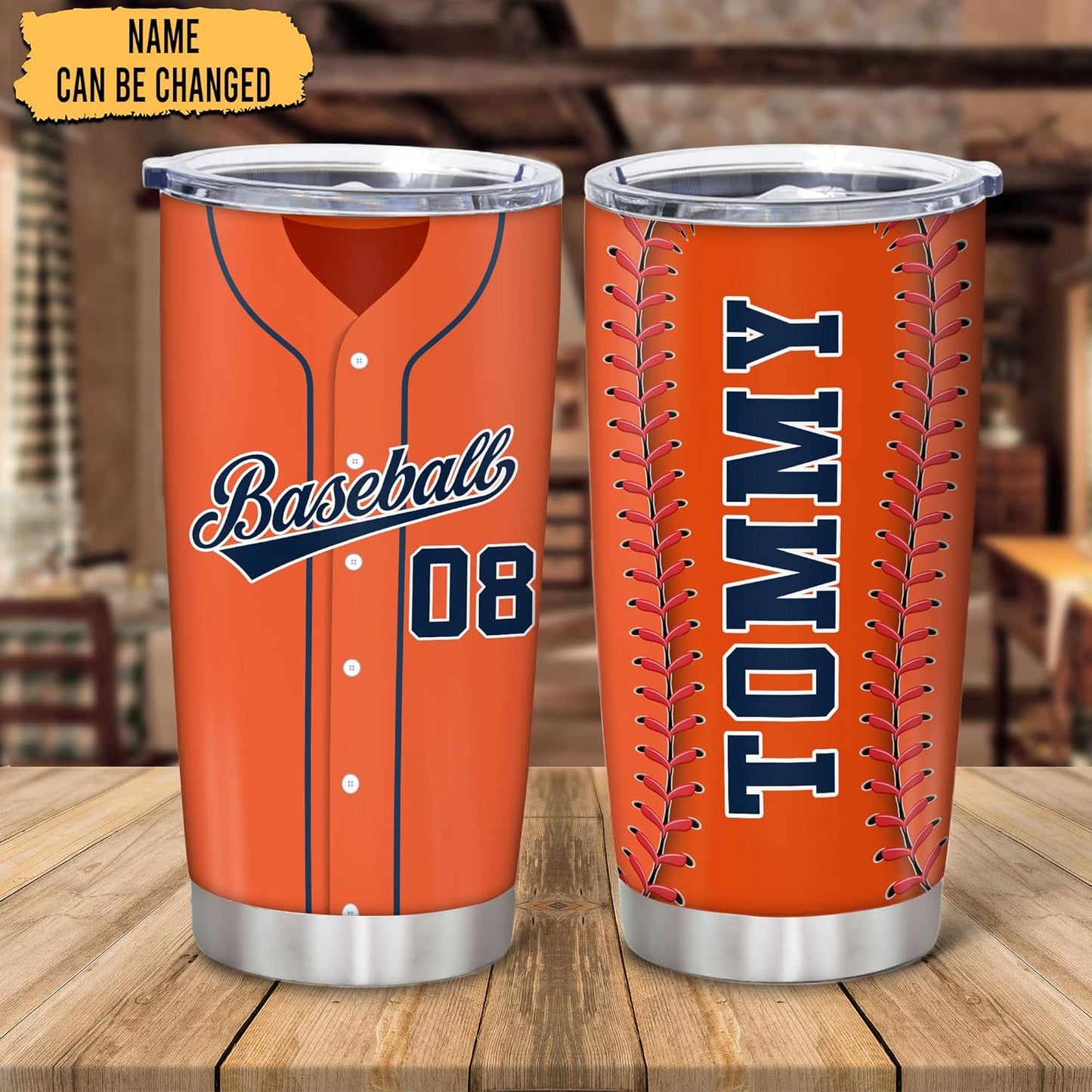 Hyturtle Personalized Baseball Tumbler Baseball Players Design Stainless Steel Double Walled Vacuum Insulated Tumblers 20oz30oz Coffee Travel Mug Cup Christmas Gift For Men Boys Friends Dad Sports Fan