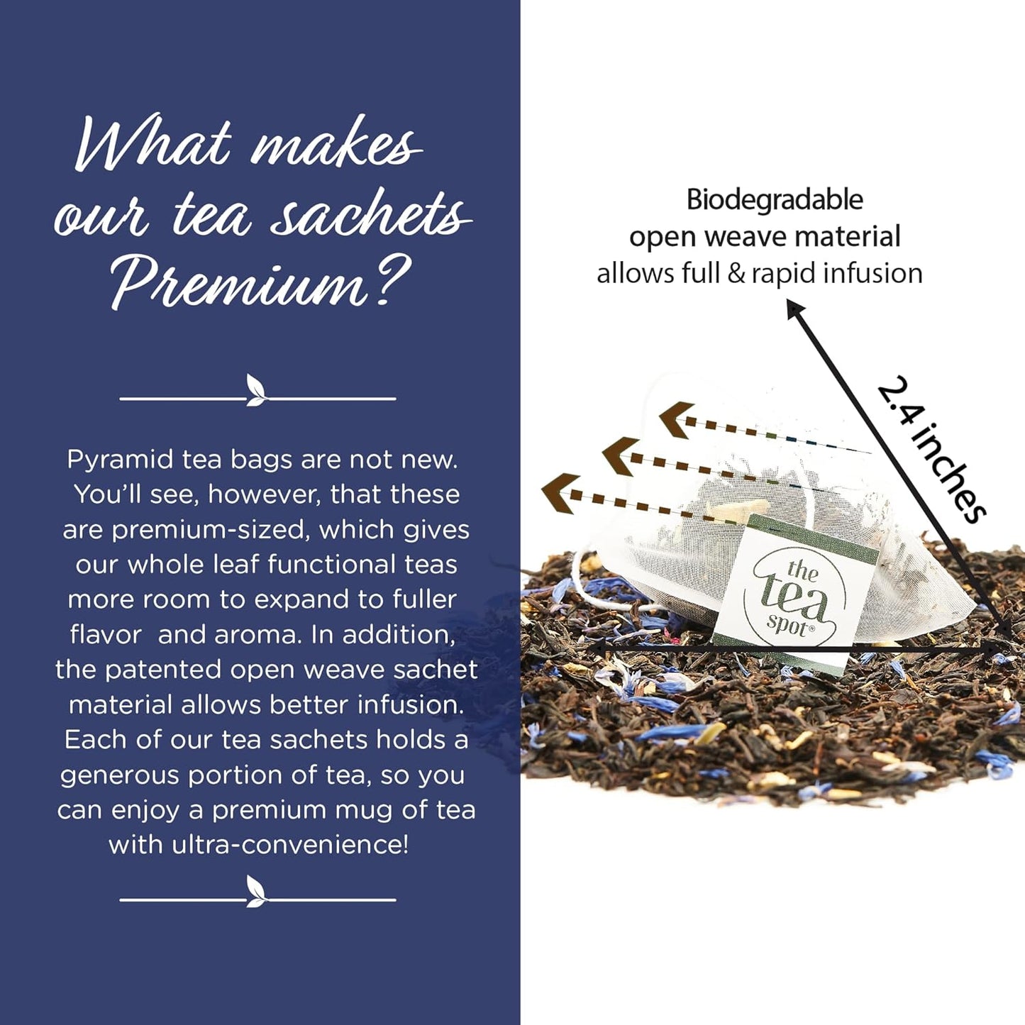 The Tea Spot Earl of Grey Black Tea with Citrus for Energy | Blend of Black Tea, Citrus Root, Mallow Flowers, Bergamot, Citrus and Vanilla Flavoring | 15 Tea Bags