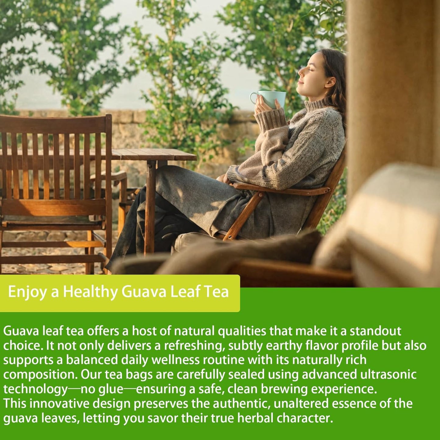 Samcci - Guava Leaves Tea Bags, 50 Teabags - Hojas De Guayaba, Premium Guava Leaf Tea - Immune Support - Digestion & Relaxation - Non-GMO - Caffeine-free