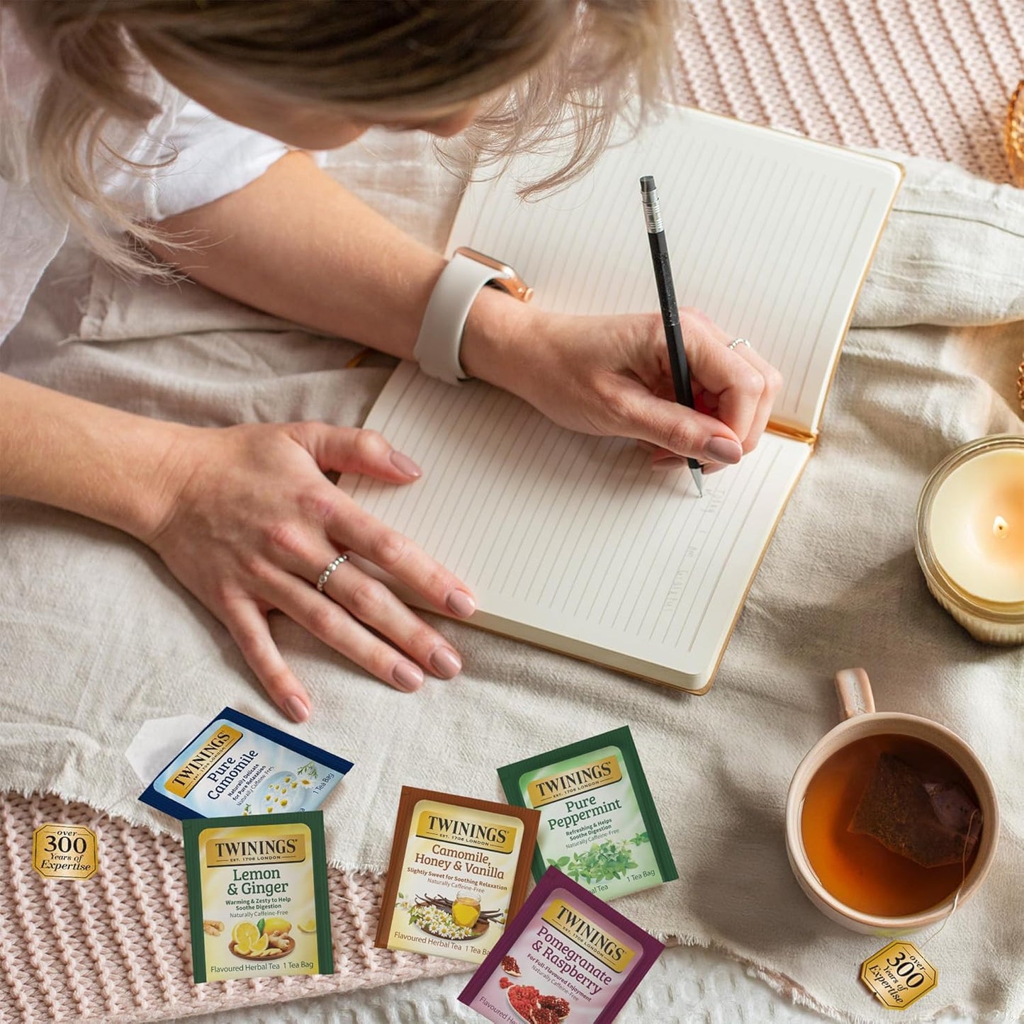 Twinings Herbal Tea Variety Pack, 20 Count (Pack of 6), Formerly Assorted Herbal, Includes 5 Flavours, Naturally Caffeine-Free, Enjoy Hot or Iced, 120 Teabags