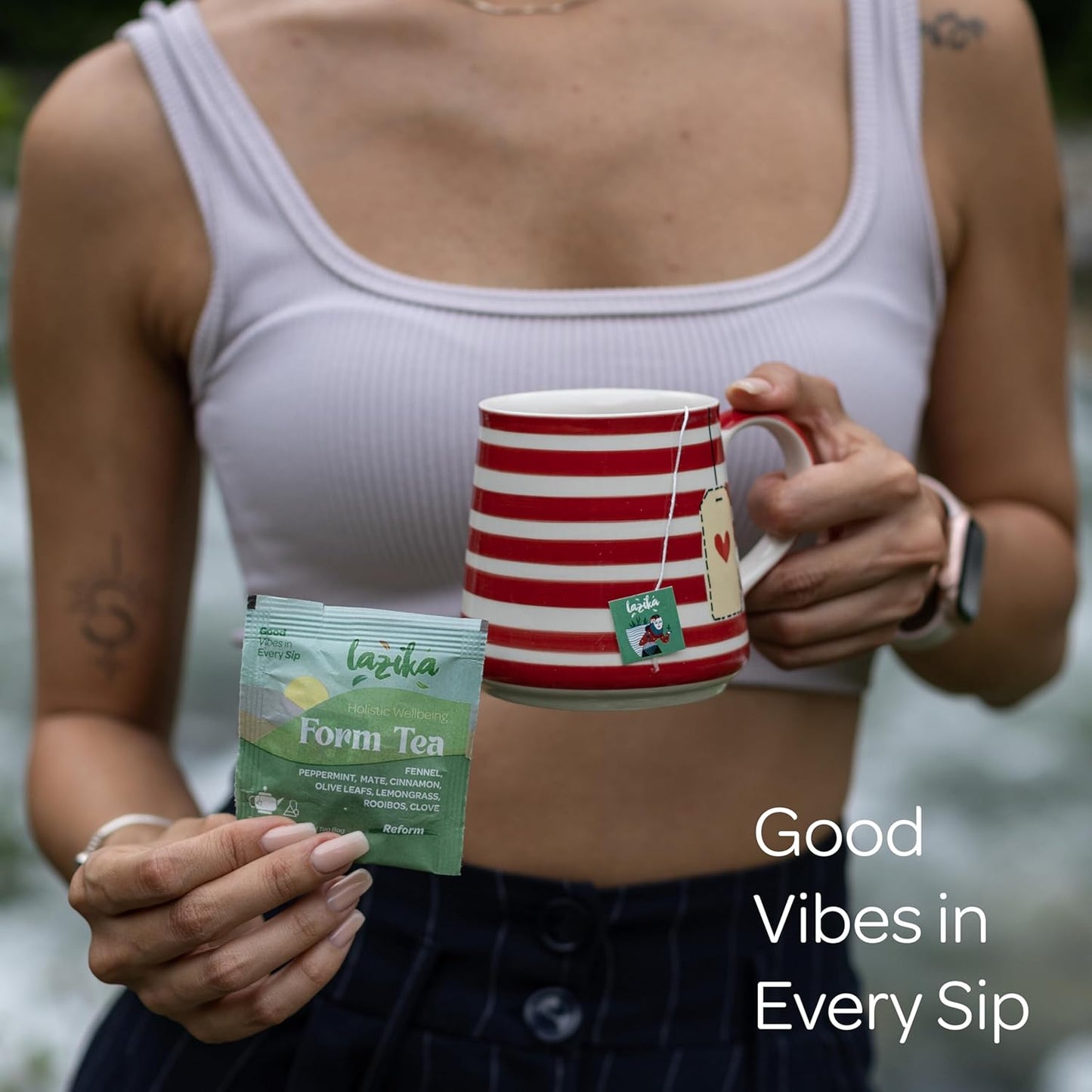 Lazika Herbal Tea Variety Pack with Lovely Presentation Box, 54 Counts Digestion Tea Assortment Gift Set, Premium Collection with Pyramid Infuser Bag, Handcrafted