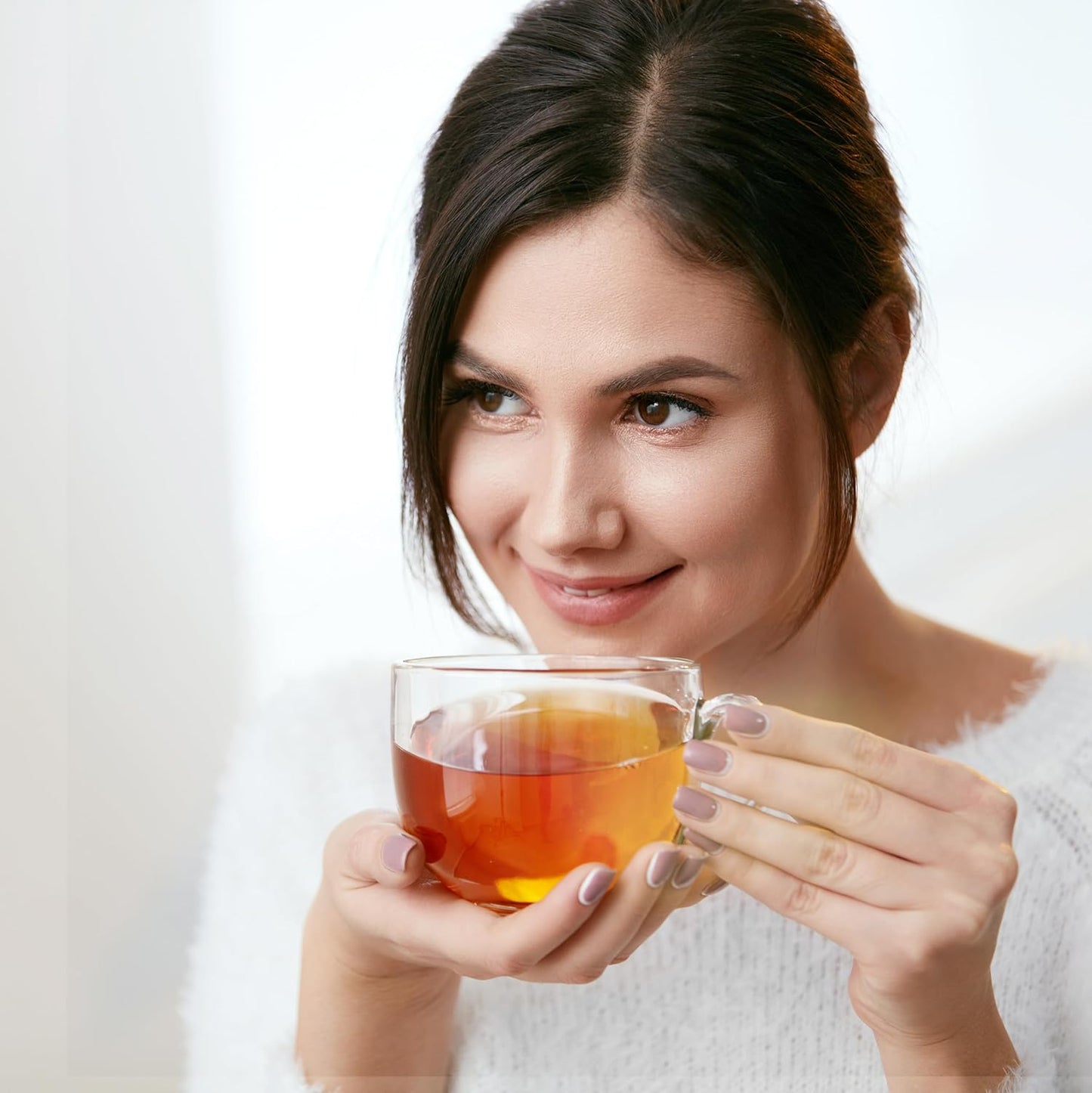 Fescha Organic Decaf Jasmine Green Tea Bags Flower-scented Tea (50-count), Eco-Conscious Tea Bags, Packed by Resealable Kraft Bag