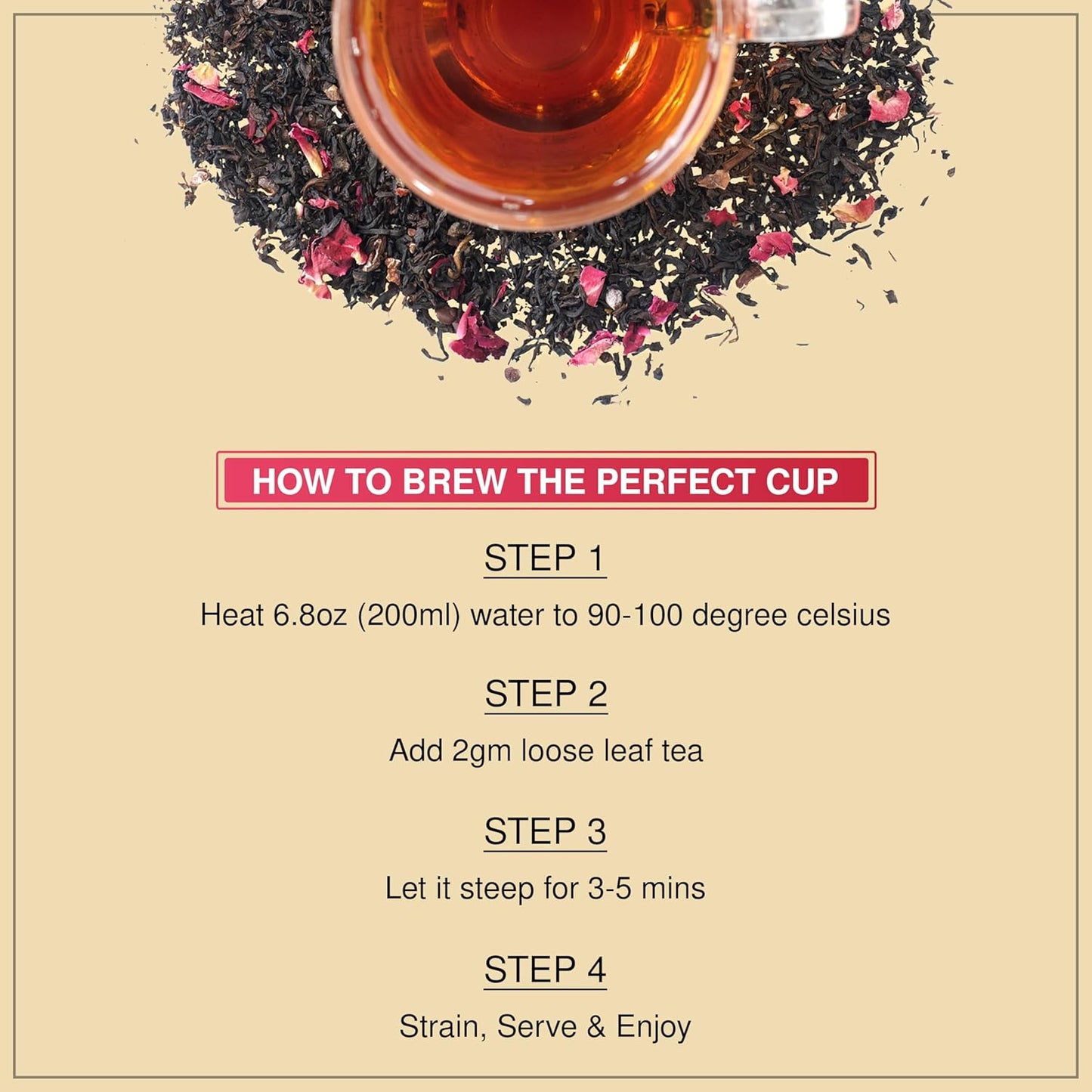 BREWIX, Chocolate Rose Loose Black Tea, (50+ Cups, 3.53oz/100g) | Valentine's | Dessert tea