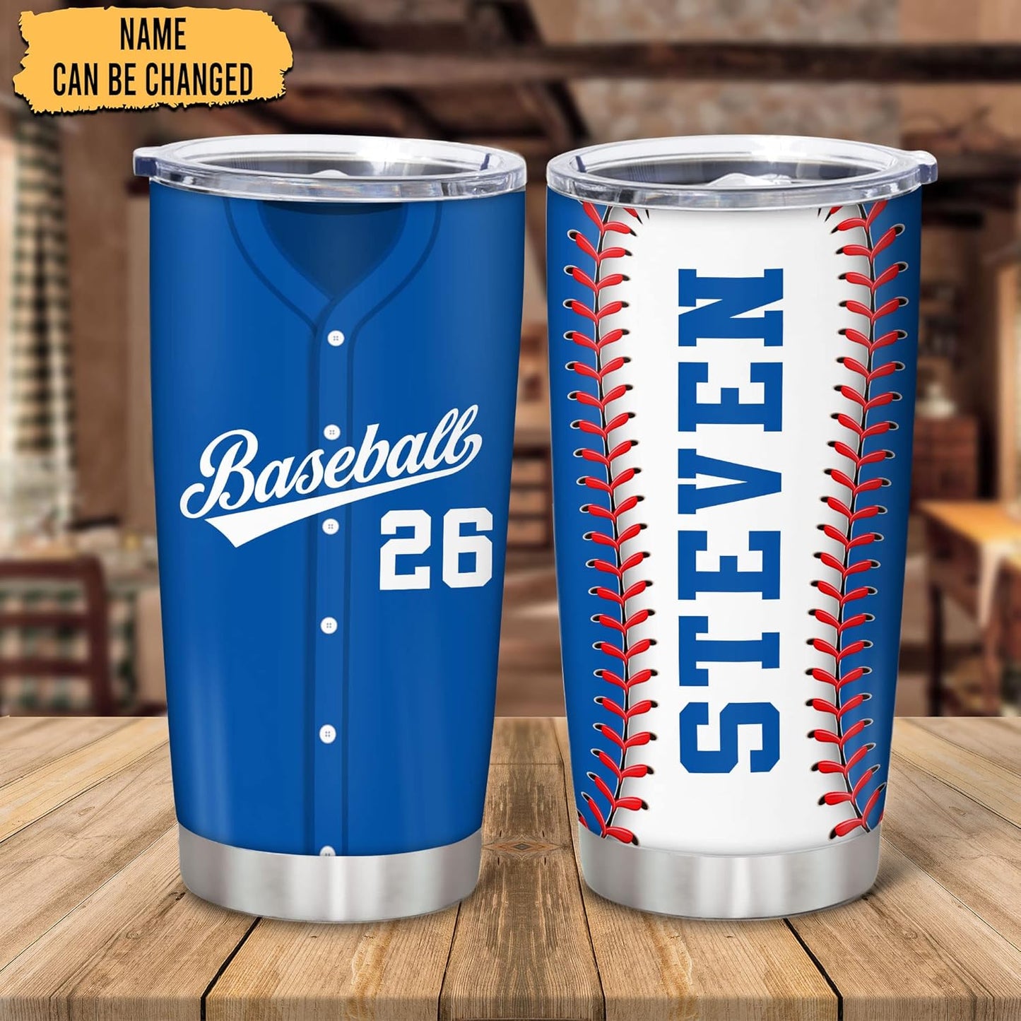 Hyturtle Personalized Baseball Tumbler Baseball Players Design Stainless Steel Double Walled Vacuum Insulated Tumblers 20oz30oz Coffee Travel Mug Cup Christmas Gift For Men Boys Friends Dad Sports Fan