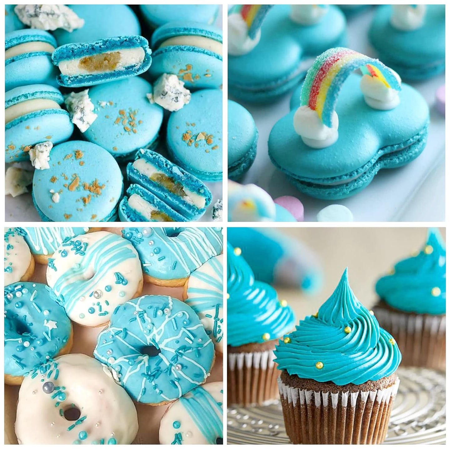 Edible Glitter - 10g Luster Dust Edible Food Grade Coloring Glitter for Cake Decorating, Baking, Drinks - Shimmer Dust Powder, Metallic Color Dusting Powder for Icing, Fondant, Candy, Cookie (Teal)