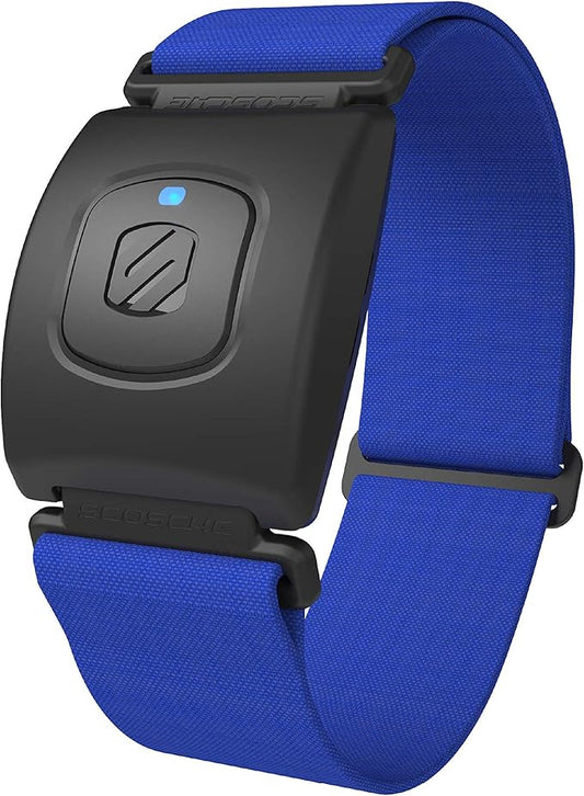 Scosche Rhythm R+2.0: Advanced Waterproof & Dustproof Heart Rate Monitor Armband with ANT+ & BLE Bluetooth Smart for Accurate Workout Tracking Compatible with Smartphones, Wahoo, Peloton, NordicTrack