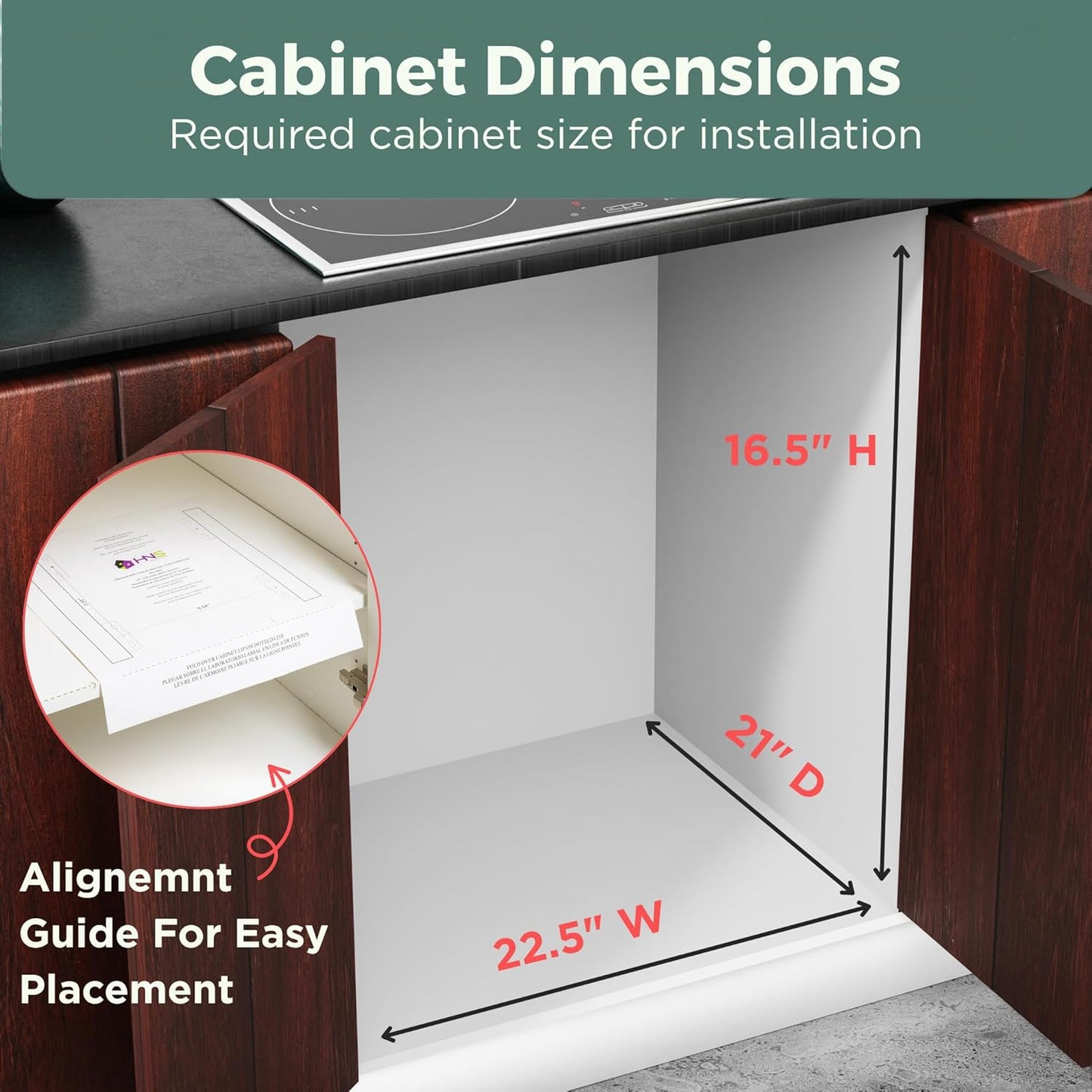 HOLDN’ STORAGE Two Tier Pull Out Cabinet Organizer, Individual Sliding Drawers - Heavy Duty Metal with Lifetime Limited Warranty - Anti Rust Chrome Finish - 22" W x 21”D x 16.5" H