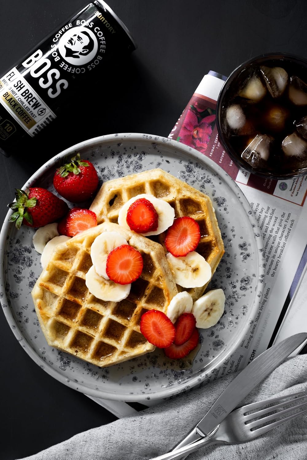 BOSS Coffee by Suntory - Japanese Flash Brew Original Black Coffee, 8oz 12 Pack, Imported from Japan, Espresso Doubleshot, Ready to Drink, Keto Friendly, Vegan, No Sugar, No Dairy