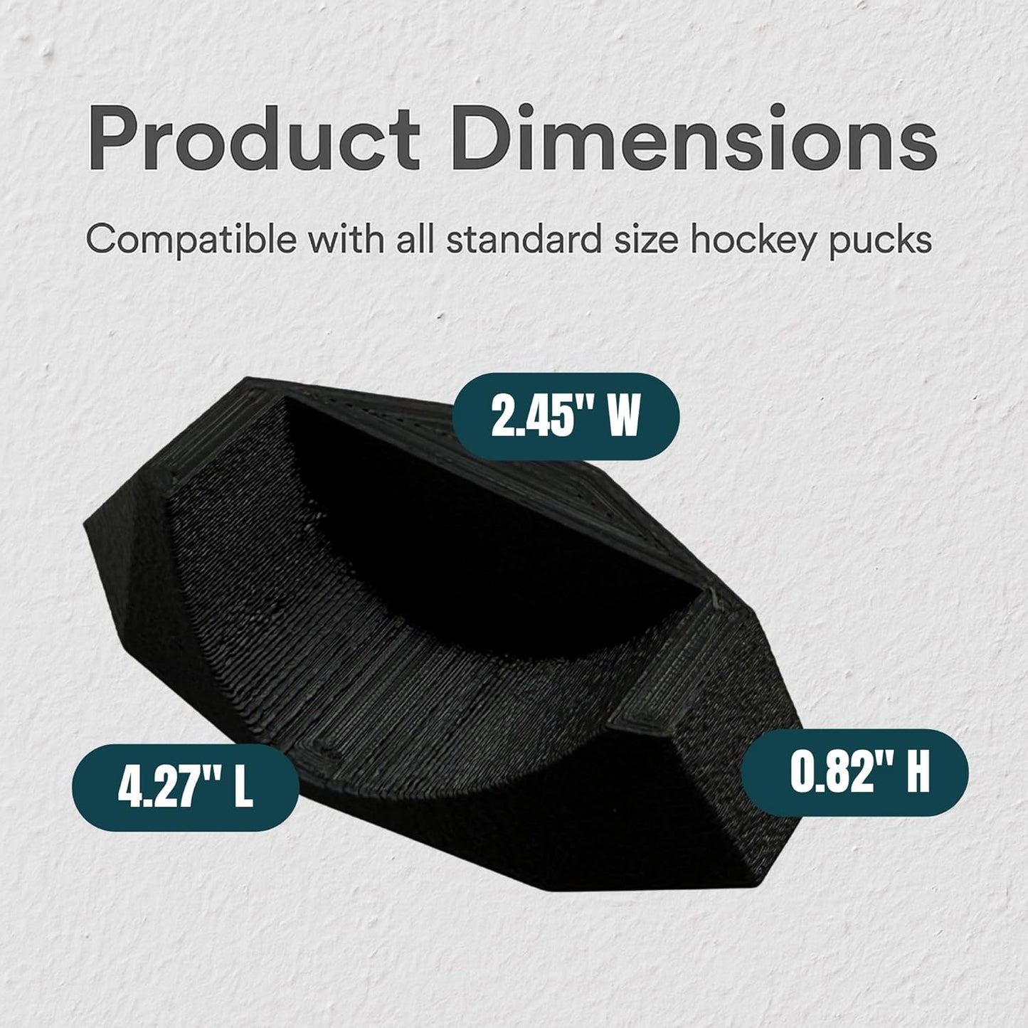 Hockey Puck Display Stand| Hockey Puck Holders| Autographed Puck & Memorabilia Display Stand | 3D Printed Non-Slip Plastic Display Stand | Made in USA