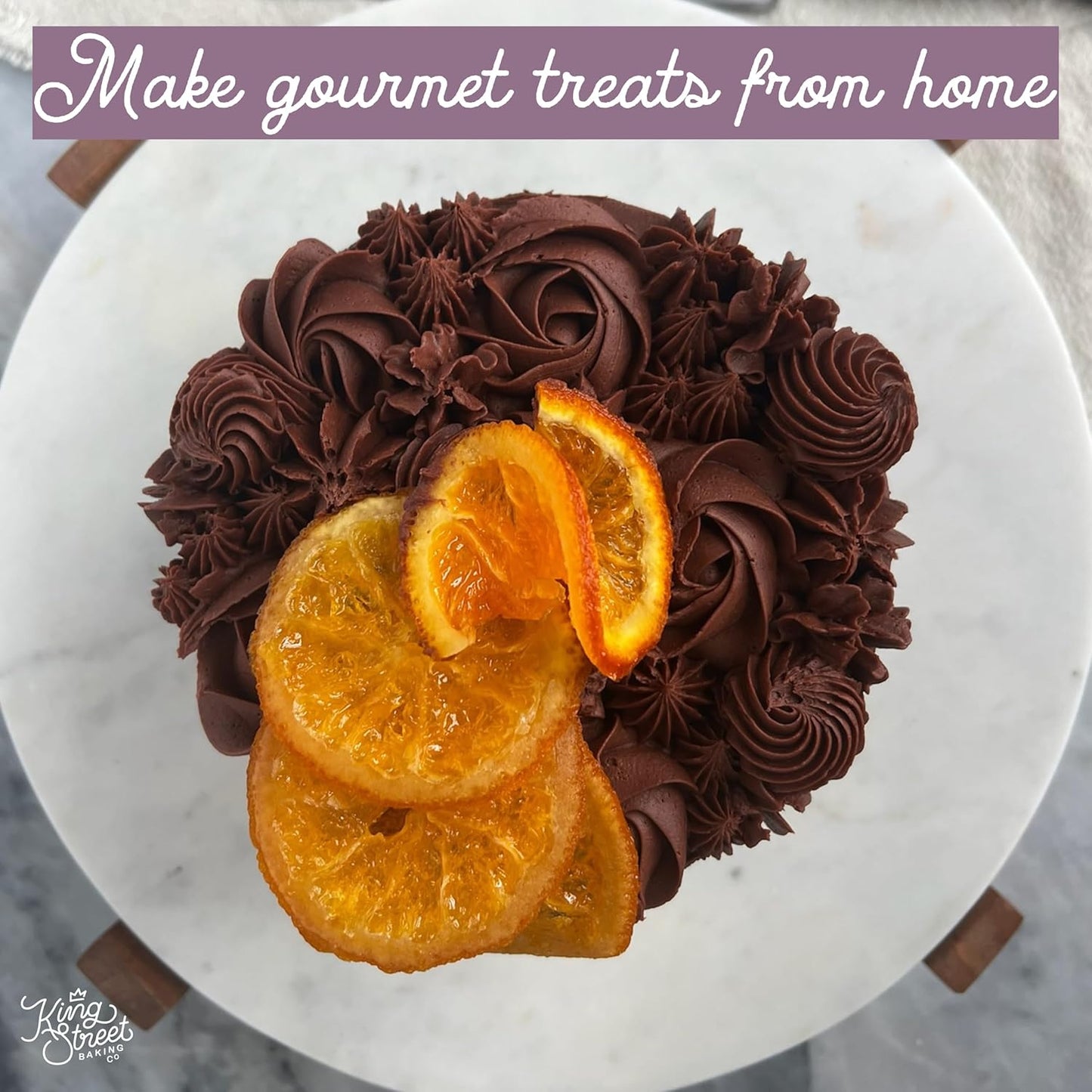 King Street Baking Co Chocolate Frosting Mix - 4 Ingredient Icing for Cake - Real Cocoa, Vanilla - Frosts 12 Cupcakes (3Pack)