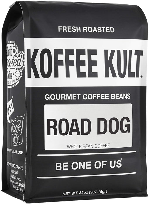 Koffee Kult Road Dog Dark Roast Coffee Beans (whole bean, 32oz)