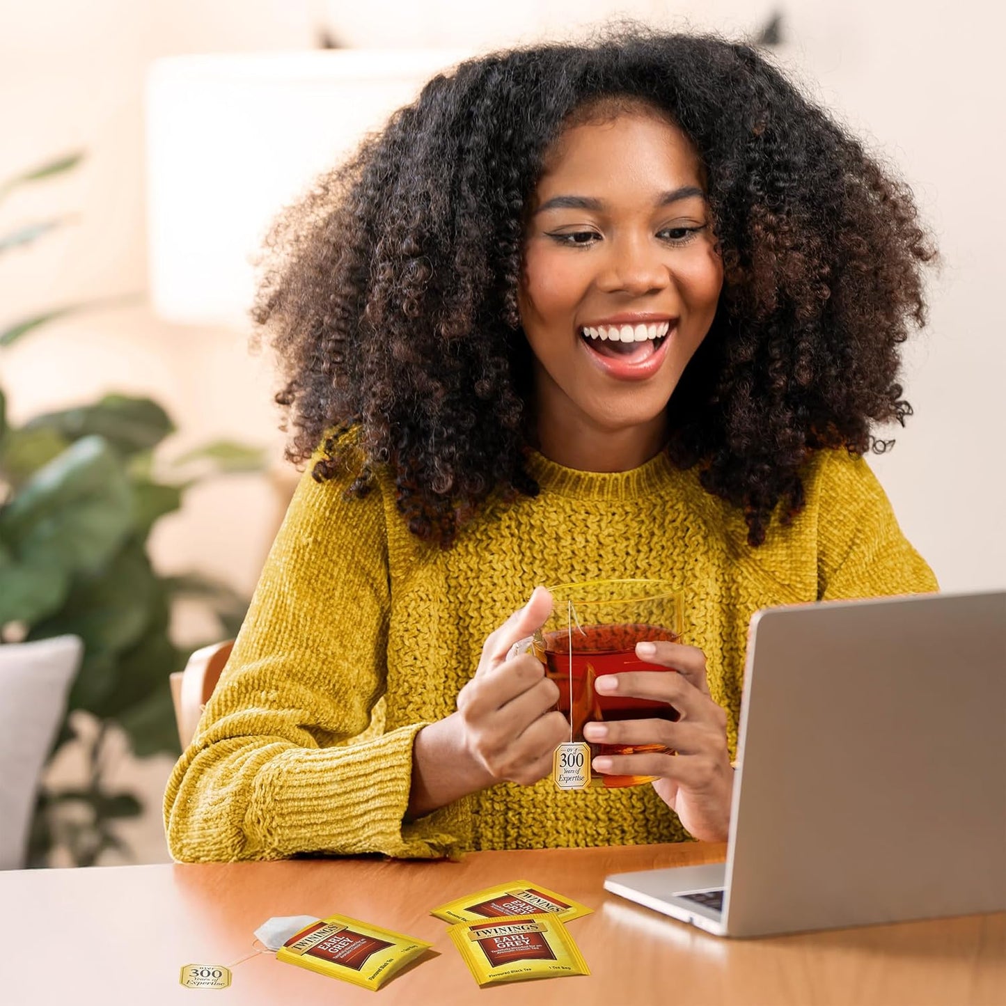 Twinings Earl Grey Black Tea Individually Wrapped Bags, 50 Count (Pack of 6), Flavoured with Citrus and Bergamot, Caffeinated, Enjoy Hot or Iced, 300 Teabags