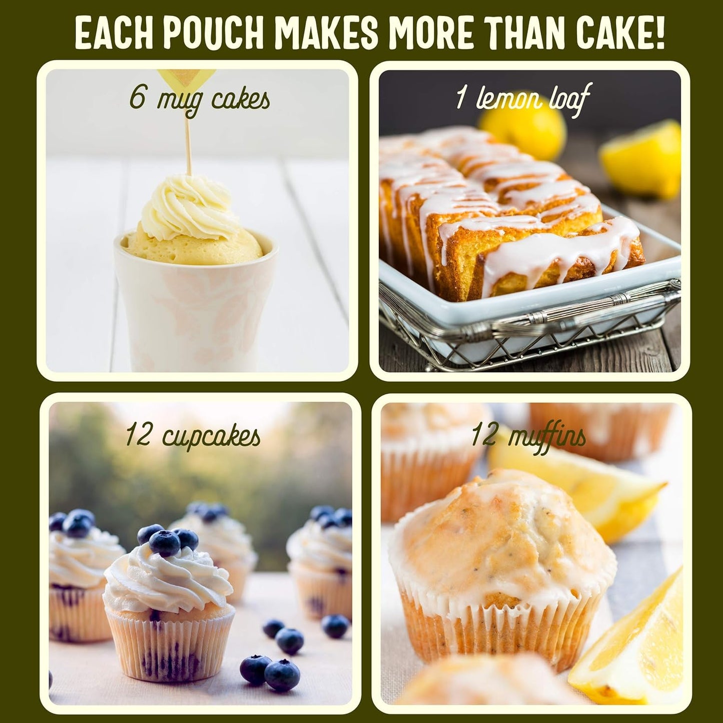 Sweet Logic Keto Baking Mix - Lemon Muffin - Gluten-Free - Dairy Free - Diabetic-Friendly - High Protein - Low Sugar - Low Carb - Quick 20-Minute Prep (1-2G Carbs Per Serving)