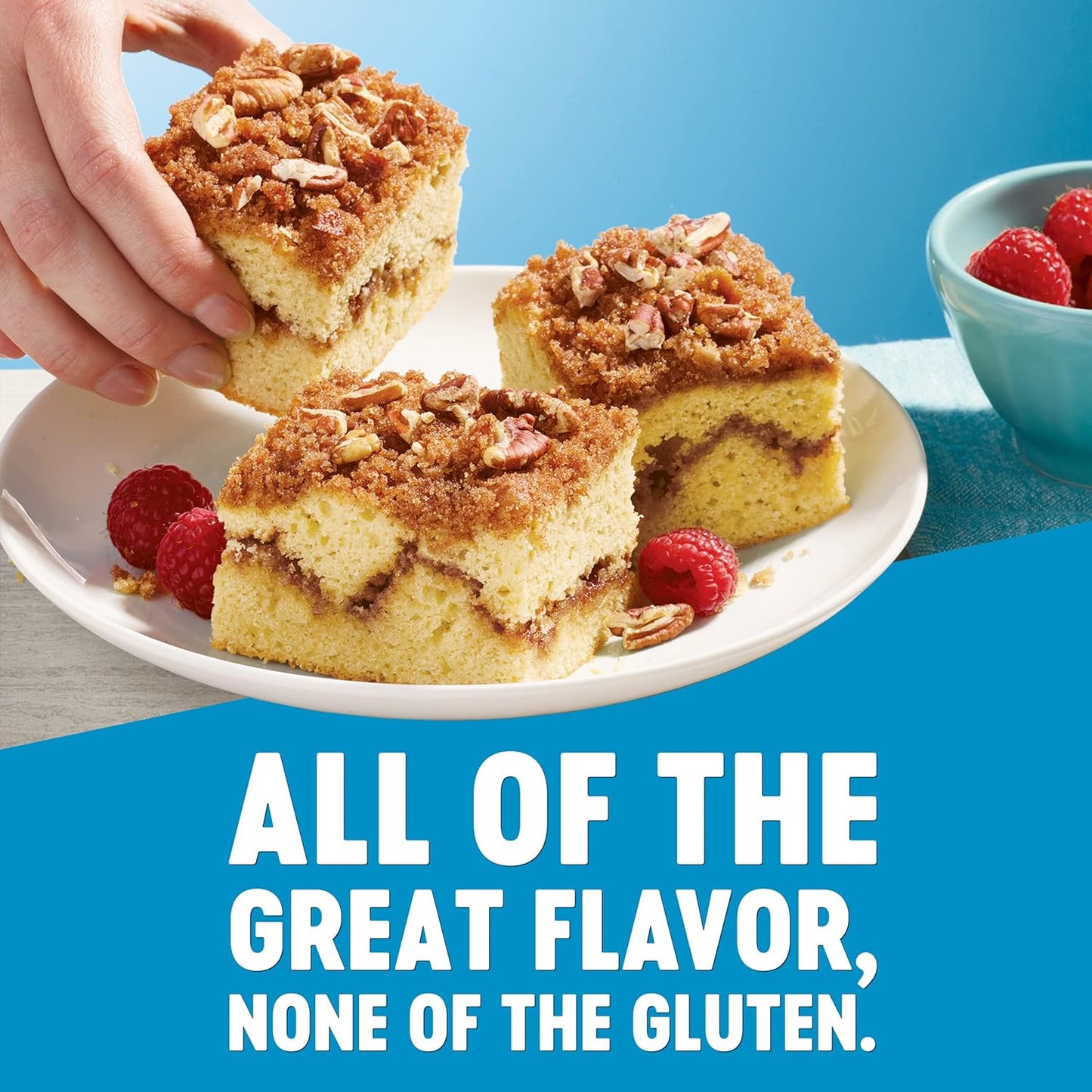 Krusteaz Gluten Free Baking Mix, Cinnamon Swirl Crumb Cake & Muffin Mix, Gluten Free with No Artificial Flavors, Colors or Preservatives, 20 Ounce (Pack of 3)